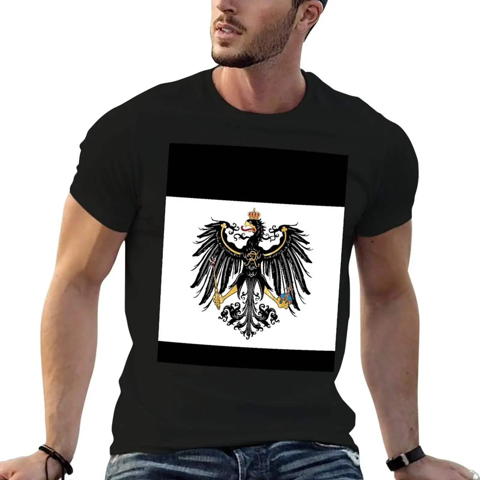 Flag of the Kingdom of Prussia (1892) - Flag Merch T-Shirt custom t shirt sublime graphic shirts mens workout shirts