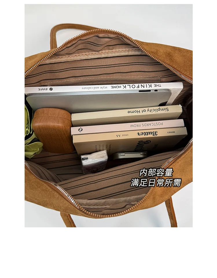 Damen-Boston-Handtasche aus Kunstwildleder, große Reisetasche, Gepäcktasche, Damen-Shopper, Umhängetasche, Tragetasche für den täglichen Arbeitsweg und zum Einkaufen. – Detail 8