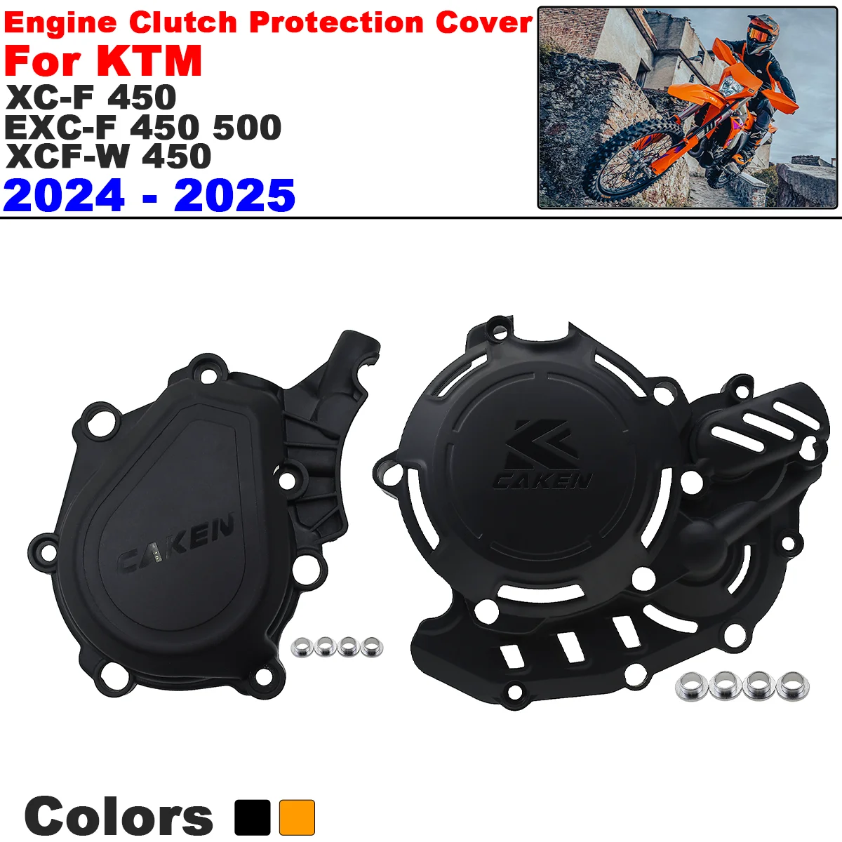 جديد 2024 محرك دراجة نارية قابض إشعال غطاء معدات الحماية ل KTM XC-F 450 EXC-F 450/500 XCF-W 450 XW-F 500 الدراجة الترابية
