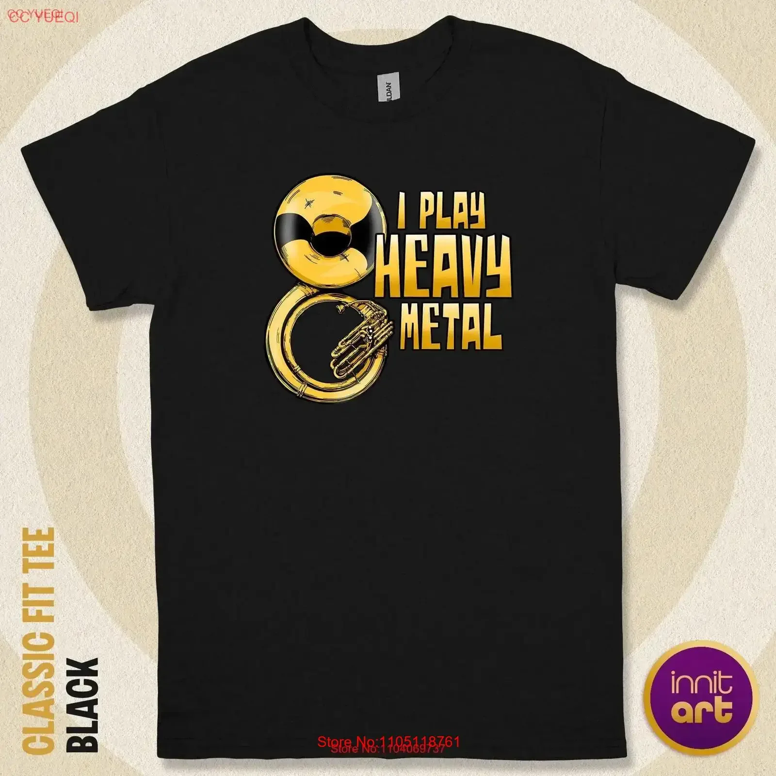 Sousaphone Design I Play Heavy Metal Fun camiseta para músicos Ideal entusiastas de instrumentos de latón vintage lavado transpirable