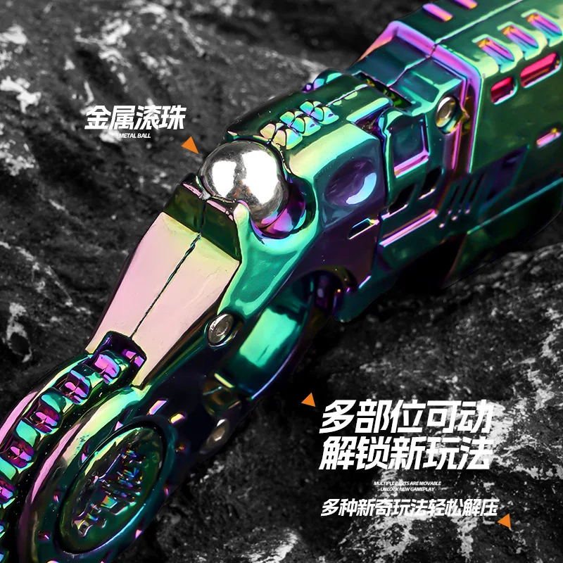 EDC Metalen Multi Speelbaarheid Ratel Flip Antistress Speelgoed Pistool Uitwerpen Shell Stress Fidget Spinner Fidgeting Speelgoed Geschenken