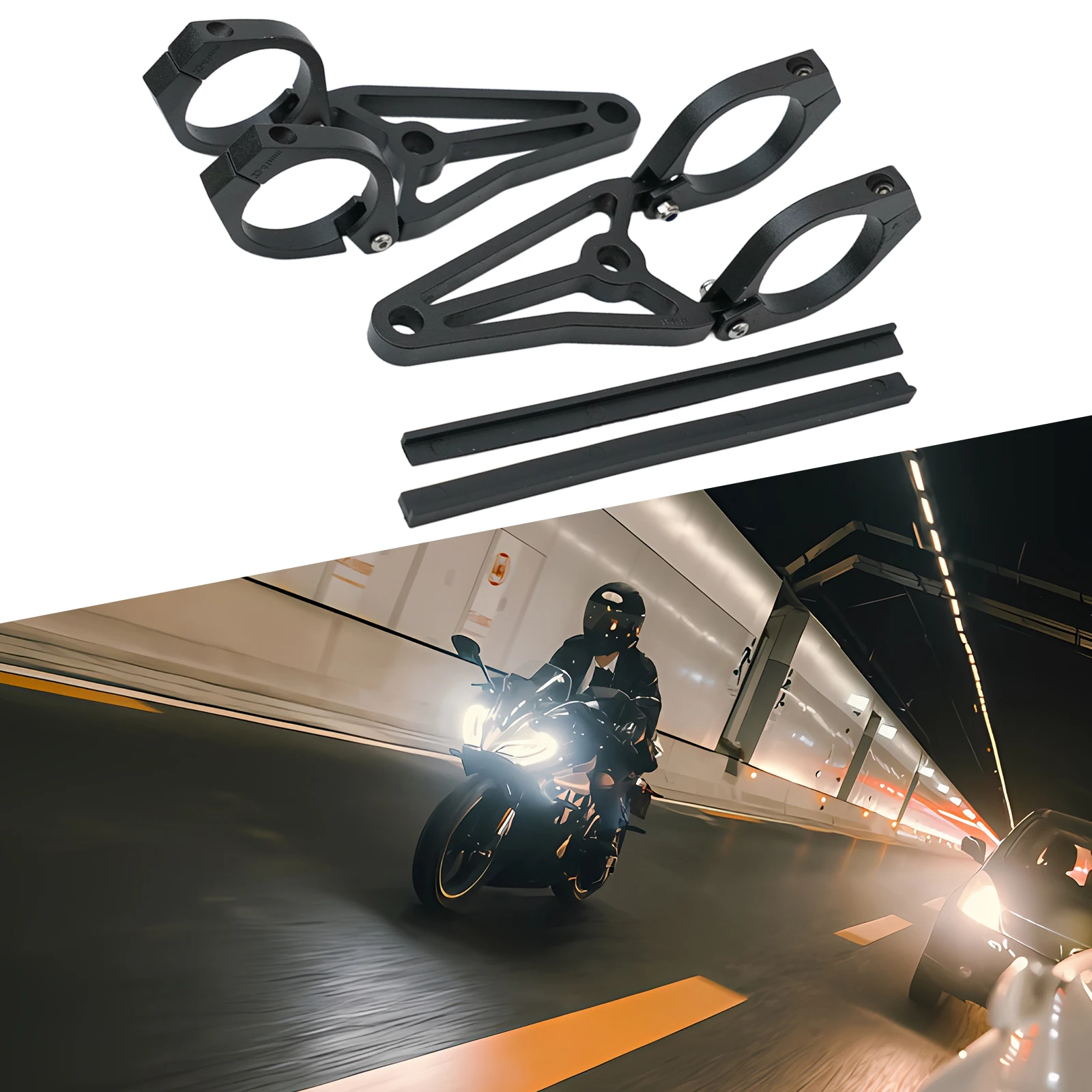 Long-lasting Performance Front Fork Installation Headlight Bracket Customization Easy Installation Functional Design