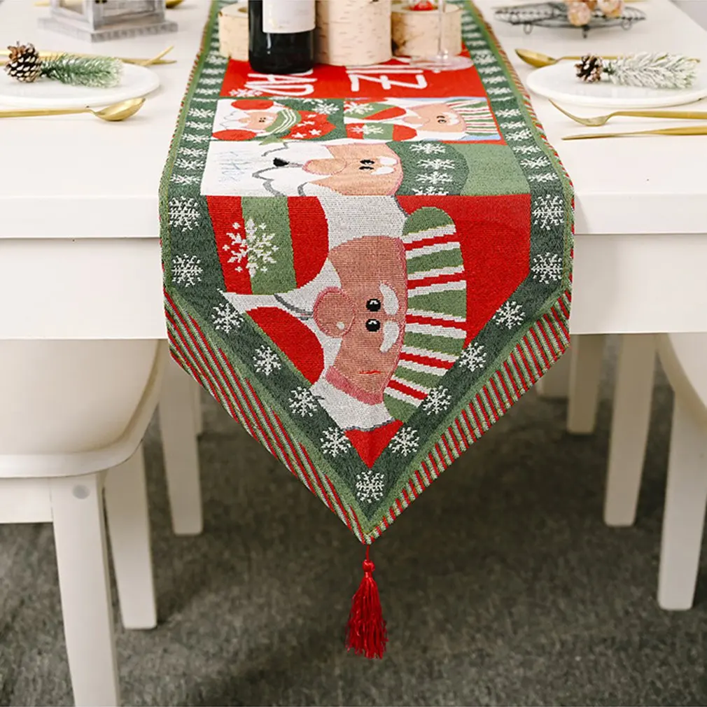 

2023 New Christmas Decoration Supplies Table Runner Creative Table Cloth Exquisite Table Decoration Home Dress Up 180CM