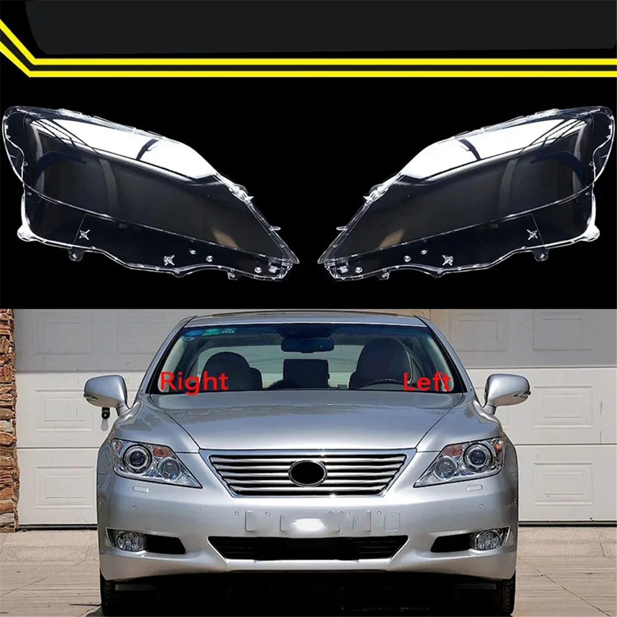 

For Lexus LS460 10-12 Car Headlight Shell Headlight Cover Head Light Lamp Lens Headlight Glass Auto Shell Cover Right