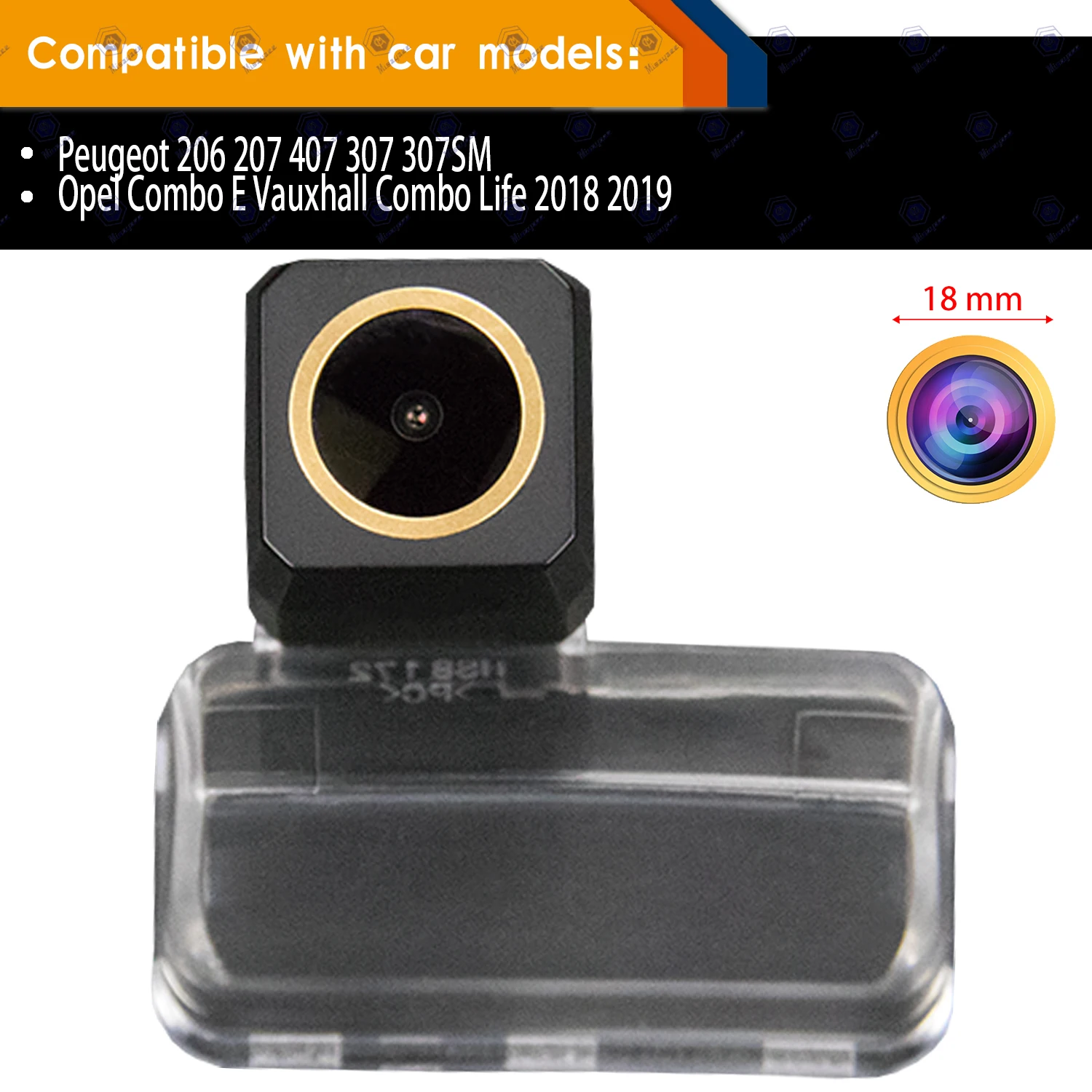 HD 1280*720p Rear View Camera for Toyota Corolla/Levin/VIOS/Verso/Yaris/Camry/Citroen C4/C5/Sunny/Peugeot 307/407/Nissan QASHQAI