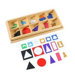 Baby Montessori Language Wooden Toys Small Wooden Grammar Symbols with Box Language Exercises Toys Early Childhood Educational