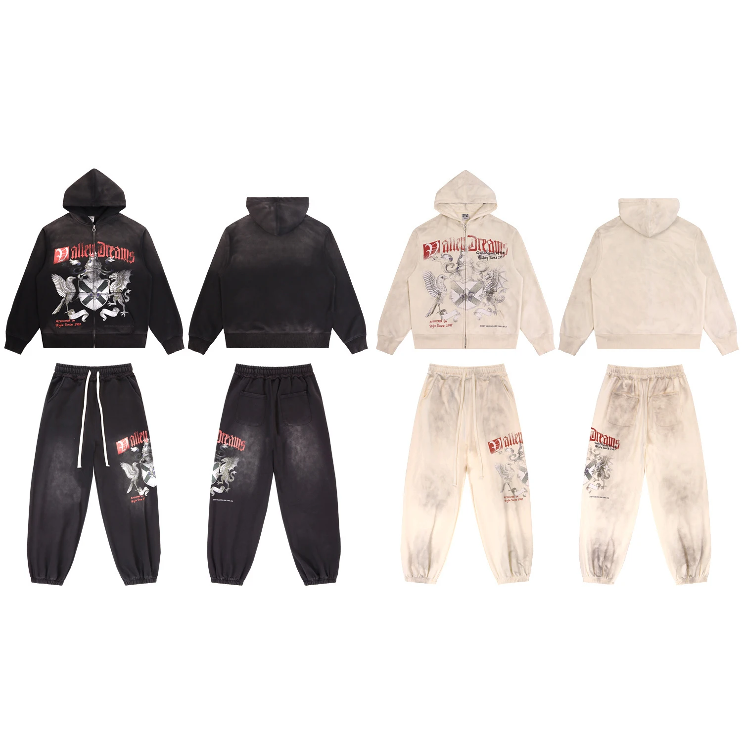 بنطال رياضي للركض برباط مغسول من High Street للرجال والنساء، بنطال تيري فضفاض غير رسمي كبير الحجم