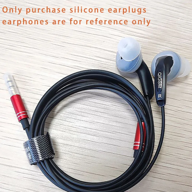 QIGOM Flathead سماعة رئيس تحويل داخل الأذن غطاء سيليكون شفاف لسماعة MX500 لقطر رأس سماعة 16-16.8 مللي متر