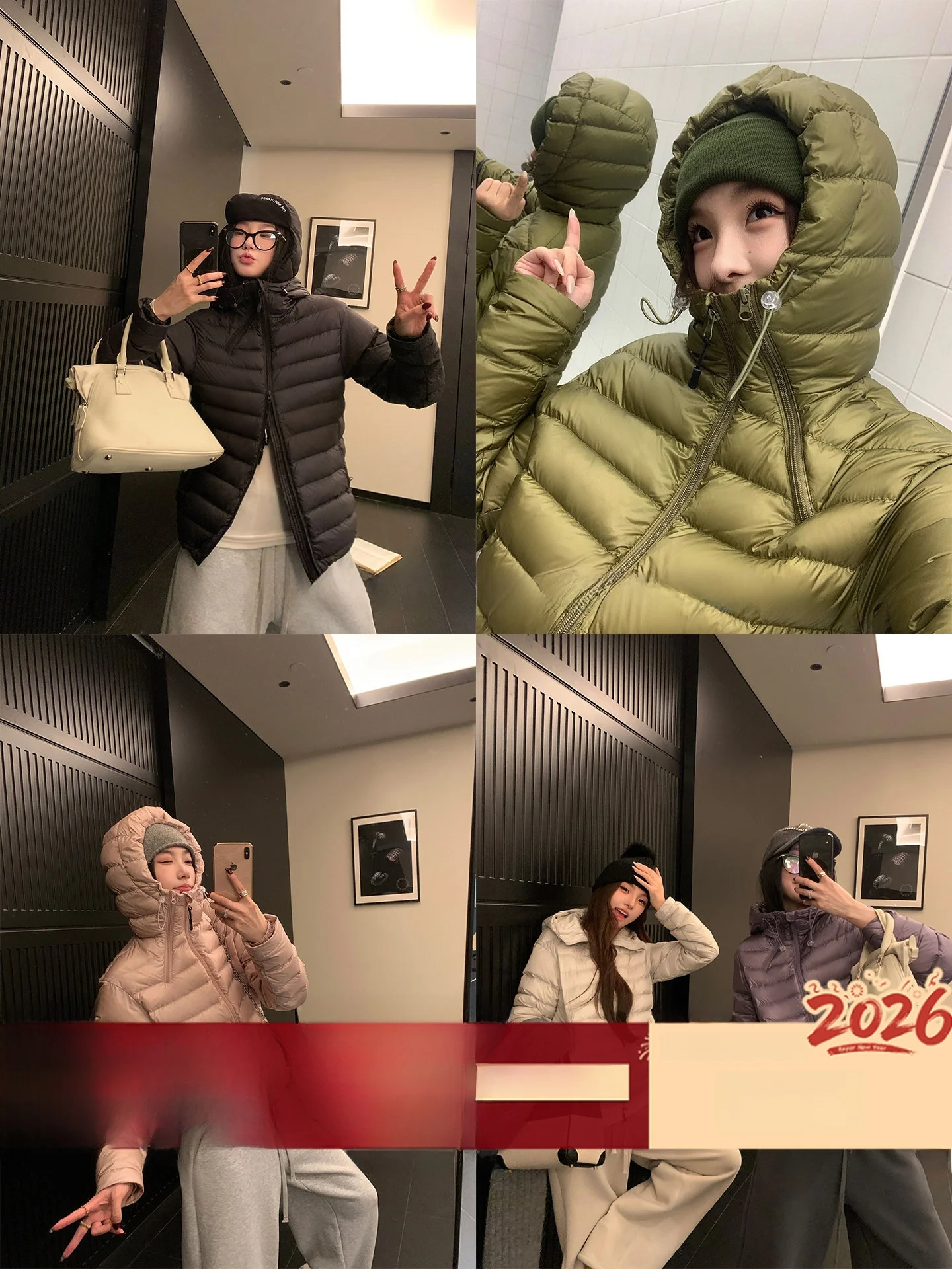 

Ouyang Periodic B Rib Cage Foam Five Layer Velvet Lo 90 White Du down Hooded Rib Cage Feather Jaet Women's Outerwear