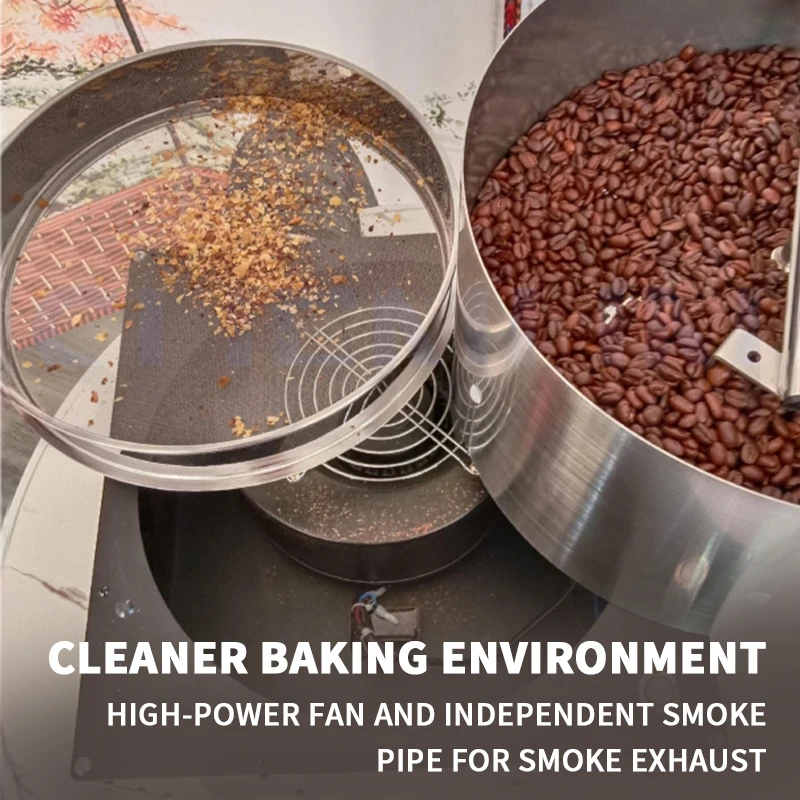 コーヒー豆クーラー電気コーヒー豆急速冷却機家庭用コーヒー豆クーラー豆をかき混ぜて煙を除去します