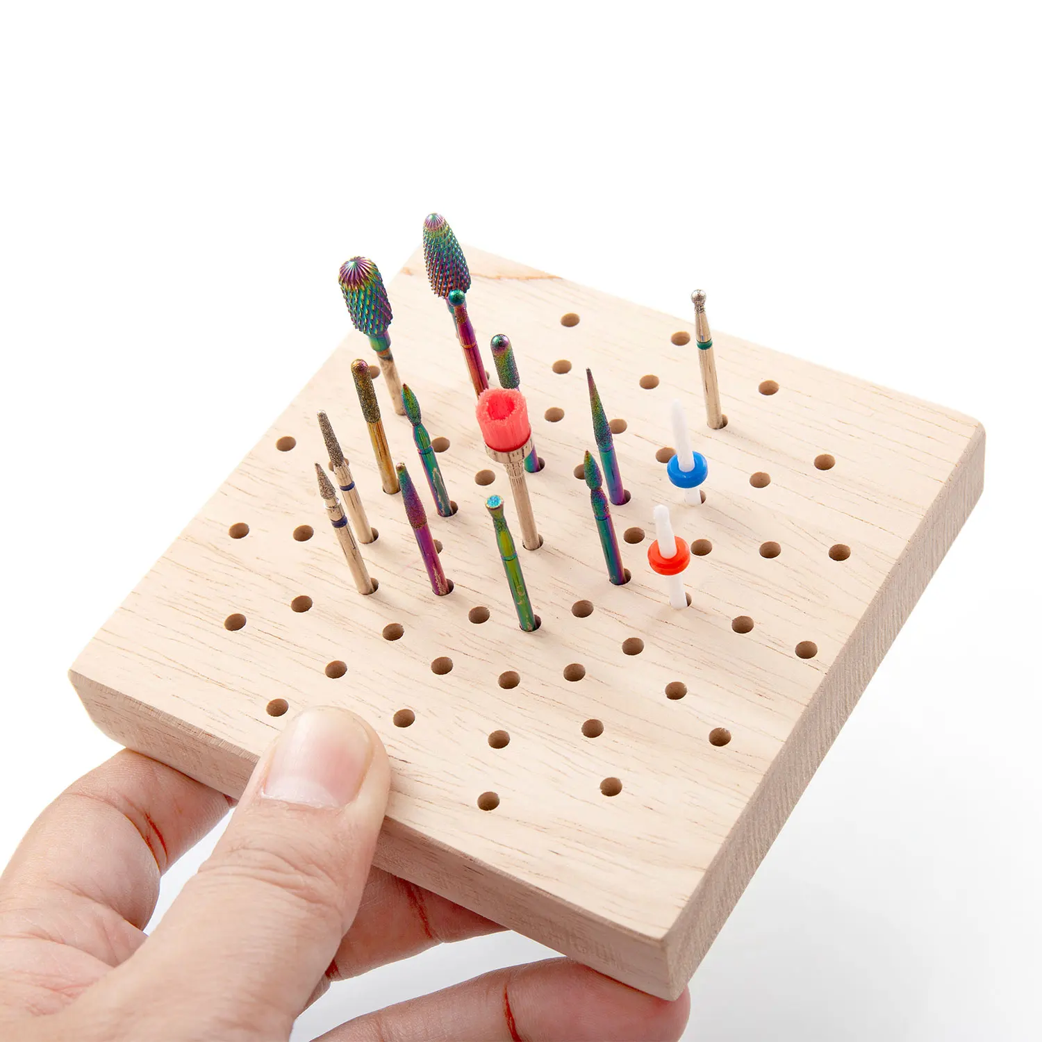 18/61/81 ช่องใส่หัวขัดเก็บไม้เจาะเล็บ Bit Organizer ถาดเครื่องตัด 2.35mm Shank Fit ขาตั้งจอแสดงผล