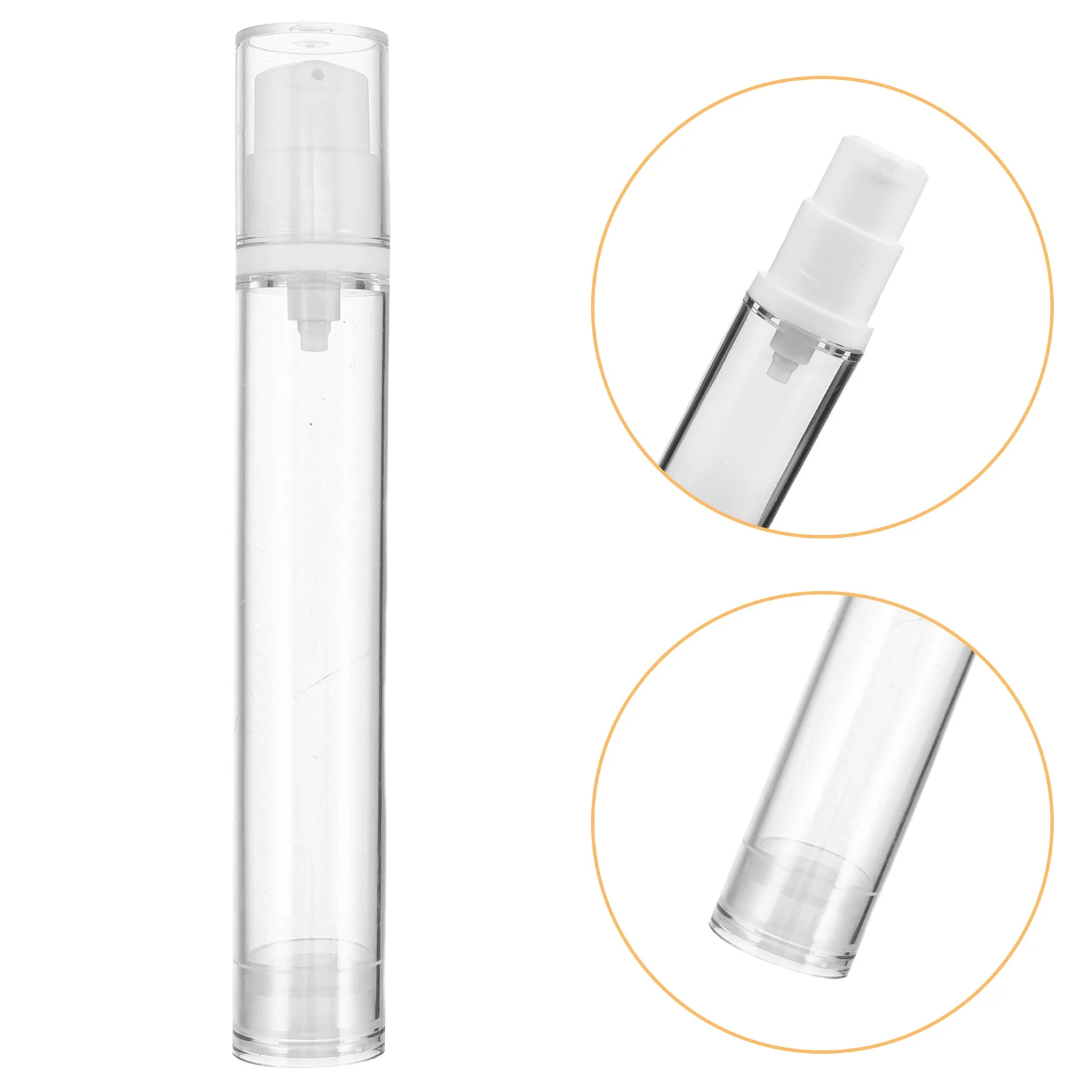 

20Pcs Travel Skincare Vacuum Pump Bottles Clear Refillable Portable Lotion Serum Dispenser Makeup Organizer