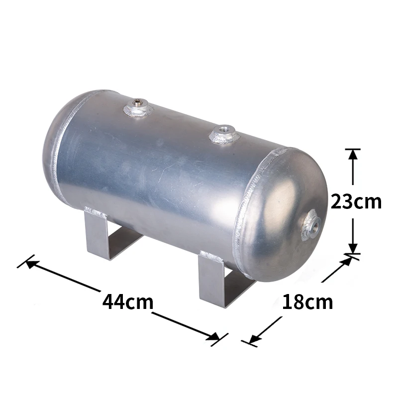 1.6 Gallon aluminum air cylinder air tank pneumatic air ride suspension system tunning vehicle parts
