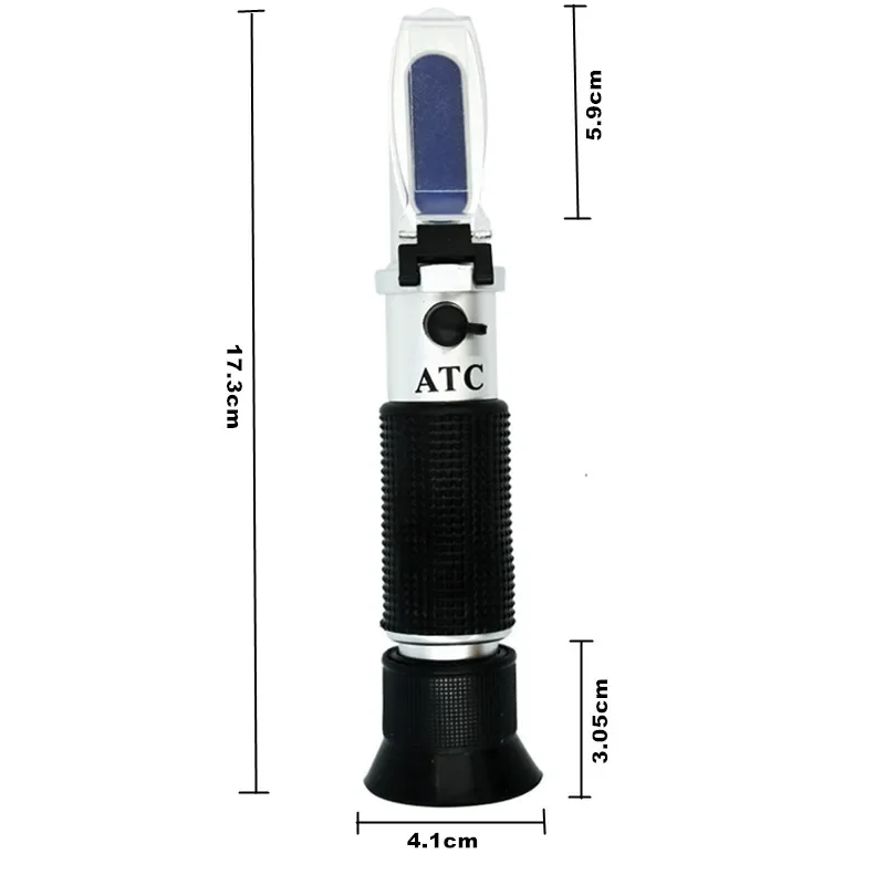 Handheld Brix Refractometer Sugar Tester Meter Saccharimeter ATC Sugar 0-32% Concentration Densimeter For Fruit Juice Grapes