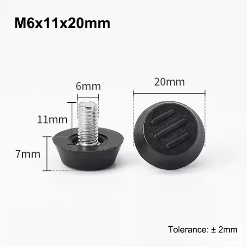 M6 M8 Leveling Foot Screw On Type PP Plastic Furniture Table Chair Sofa Leg Anti-slip Feet Adjustable Leveler Base Bolt Pad - Image 7