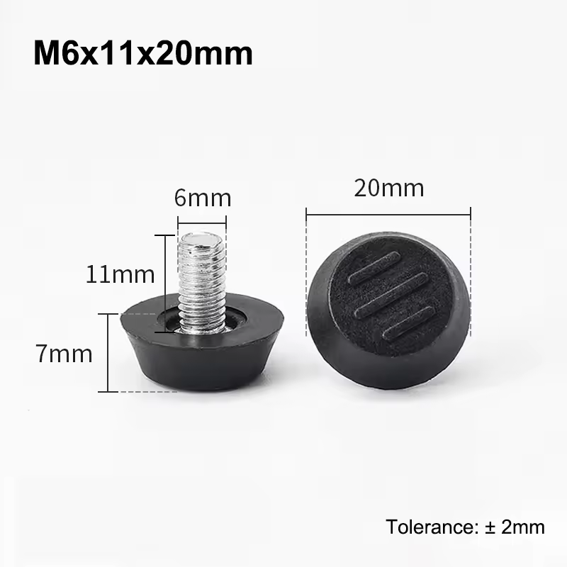 M6 M8 Leveling Foot Screw On Type PP Plastic Furniture Table Chair Sofa Leg Anti-slip Feet Adjustable Leveler Base Bolt Pad - Image 7
