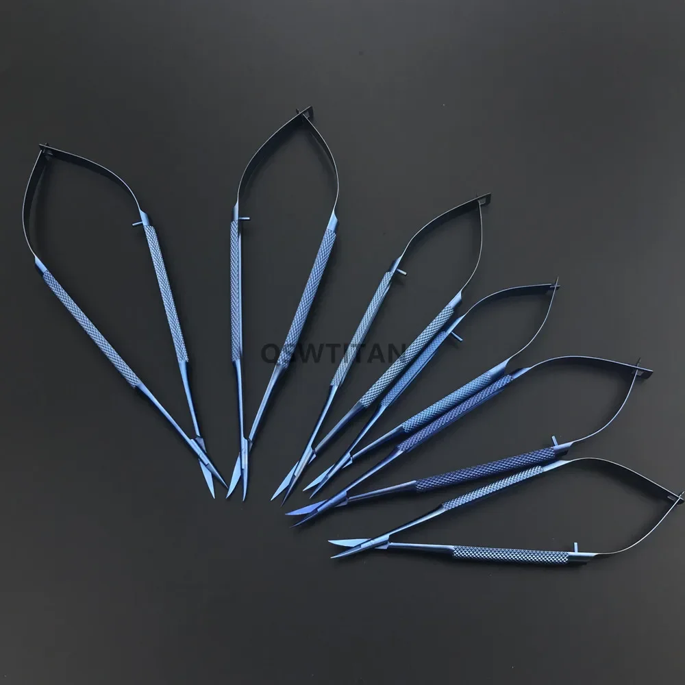 Ophthalmic Scissors Micro Cornea Scissors Surgery Titanium Ophthalmic Scissors Hand Tool Practice Instrument
