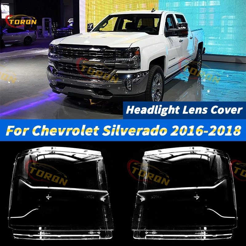 

For Chevrolet Silverado 2016 2017 2018 Car Headlight Lens Cover Headlamp Shade dust cover for headlights car accessories