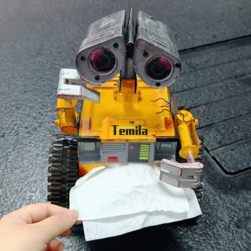 Iron Art Retro Tile Wall-e Robot Piggy Bank Creative Paper Drawer Tray Storage Ornament Decoration Drawer Box Brithday Gift