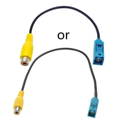 Upgraded Car Reversing Camera Adaptor Cable Fakra Female to RCA Female Compatible wth C/E/GLKS80L 30cm/12-inches