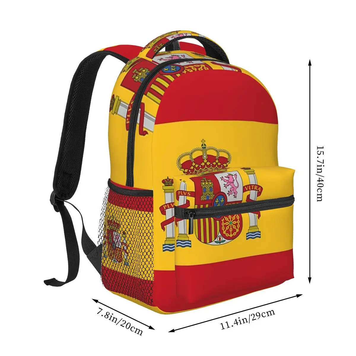 Flag Of Spain Backpacks Boys Girls Bookbag Children School Bags Cartoon Laptop Rucksack Shoulder Bag Large Capacity