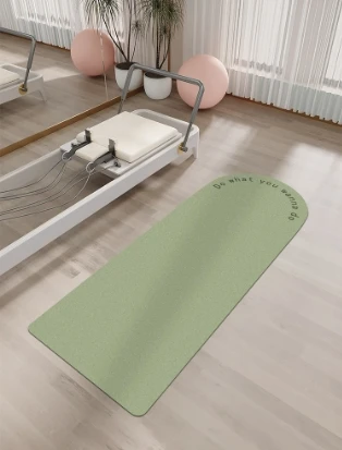 Semi-circular Natural Rubber Yoga Mat Professional Non-slip High-solid Scrub Pu Thickened Wear-resistant Scratch-resistant.