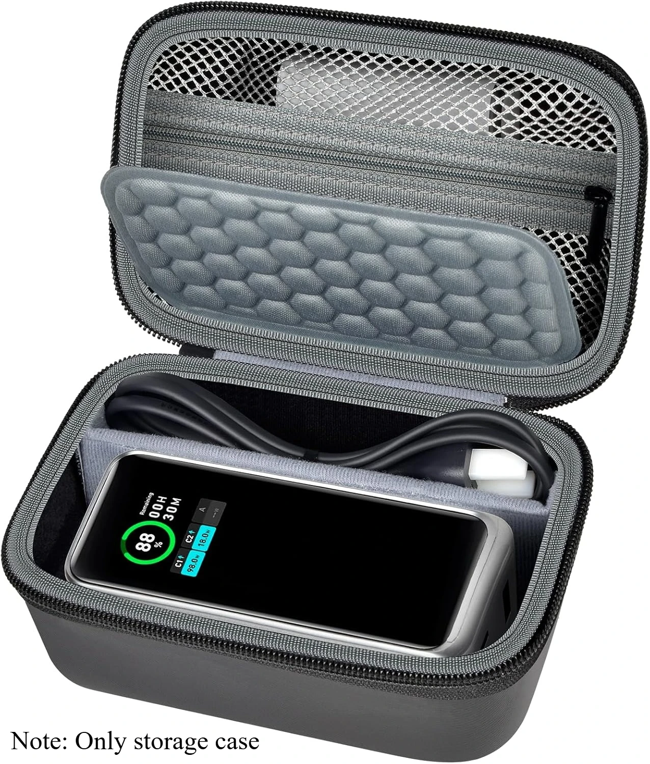 （CASE ONLY)Case Compatible with Anker Prime Power Bank 20,000mAh Portable Charger with 100W Charging Base, Battery Pack Power