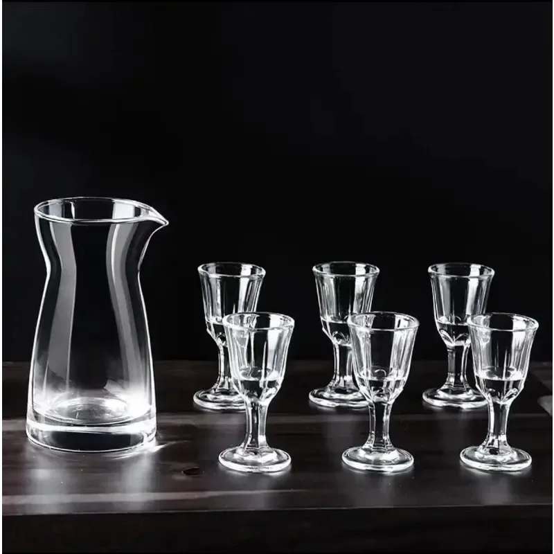 Wholesale 10ML X 6PCS/set Creative Transparent Household Small Wine Glass Liquor Spirit Glass