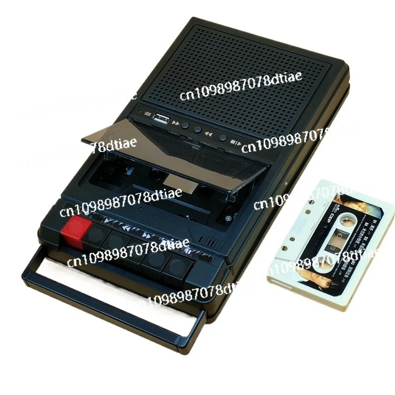 

Retro Stereo Cassette Player Walkman Cassette Tape Music Audio Auto Reverse with Recorder External Speaker USB Playback