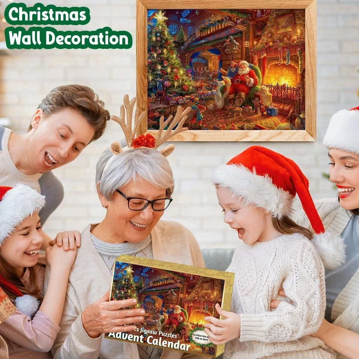 Advent Calendar 2023 Christmas Jigsaw Puzzles 1008pcs 24 Days Christmas Countdown Calendar Thanksgiving Gift Family Game Puzzle