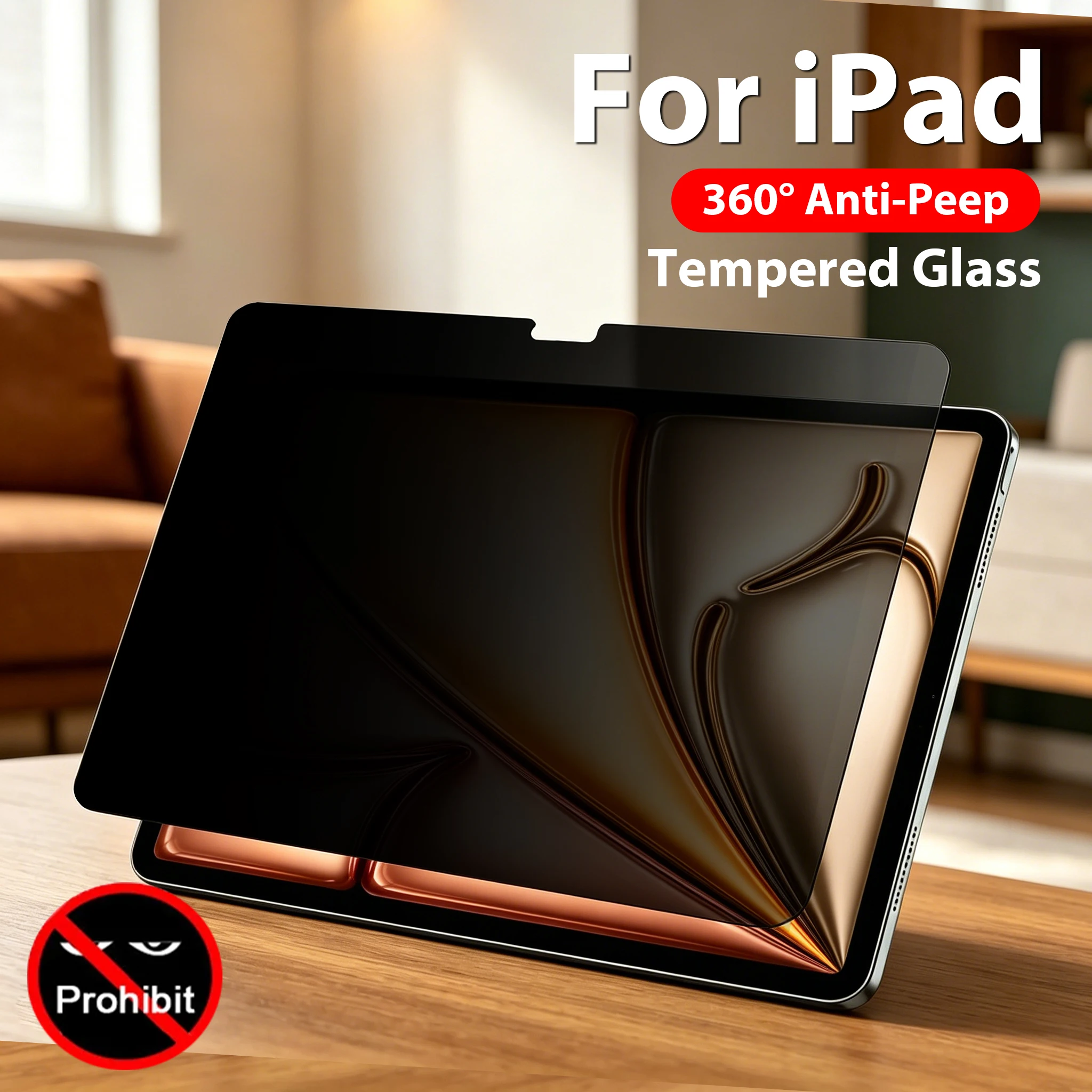 Gaming Console Ipad - 360° Privacy Tempered Glass For iPad