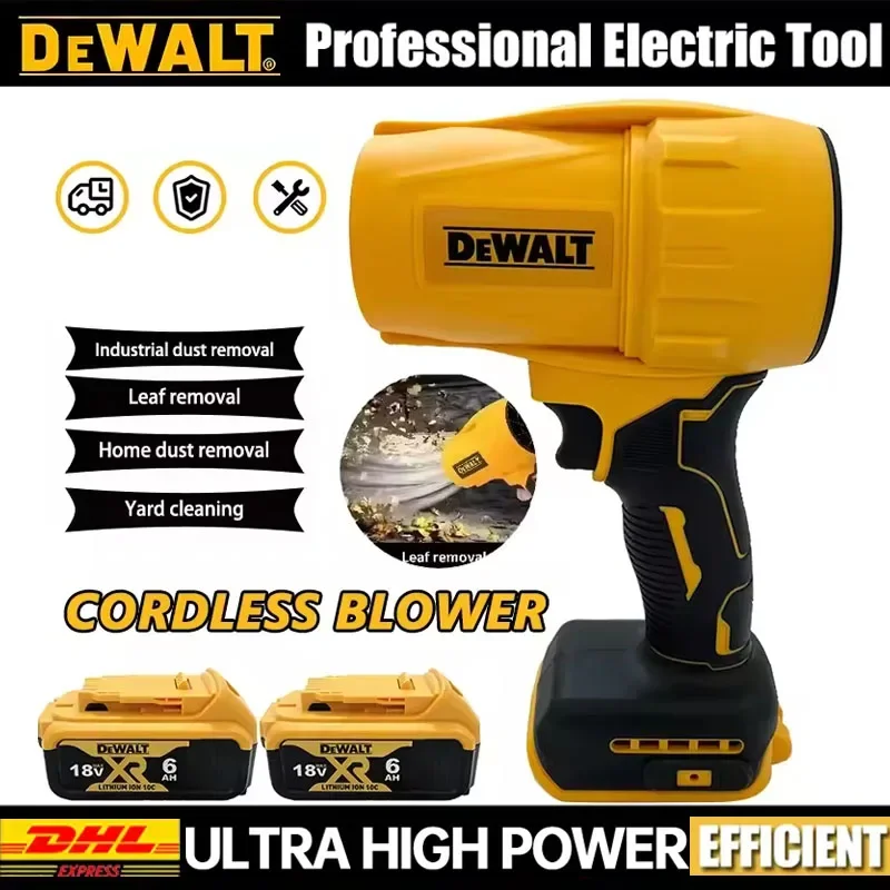 

Беспроводной турбовентилятор Dewalt 30000 об/мин, ручной мощный вентилятор-сушилка, 20В, перезаряжаемый инструмент для сдувания пыли