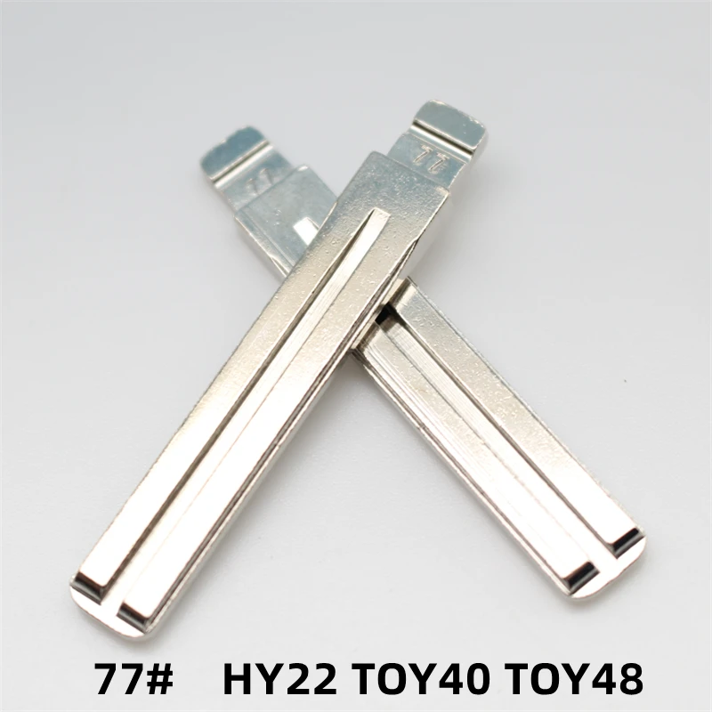 

OEM 20Pcs 77# HY22 TOY40 TOY48 Metal Blank Uncut Remote Key Blade For Hyundai IX35 For Toyota For Lexus For Keydiy KD Xhorse VVD