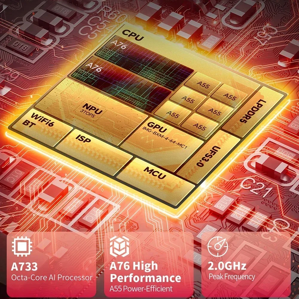 NUOVO Tablet Teclast T60 AI Allwinner A733 Octa-Core 12 pollici 2K HD TDDI Schermo 6GB RAM 128GB ROM Android 15 WiFi6 8000mAh 13MP + 5MP