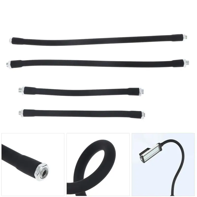 Metal Gooseneck Hose Positioning Tube M8 M10 200mm 300mm Flexible Snake Arm for Table Lamp Stand Support
