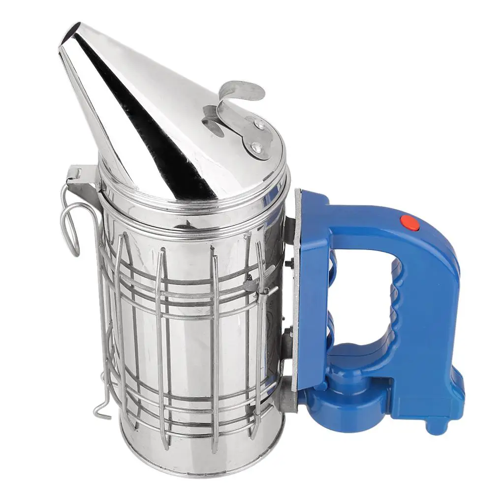

Battery Powered Bee Smoker Smoke Puffer Stainless Steel Beekeeping Tool