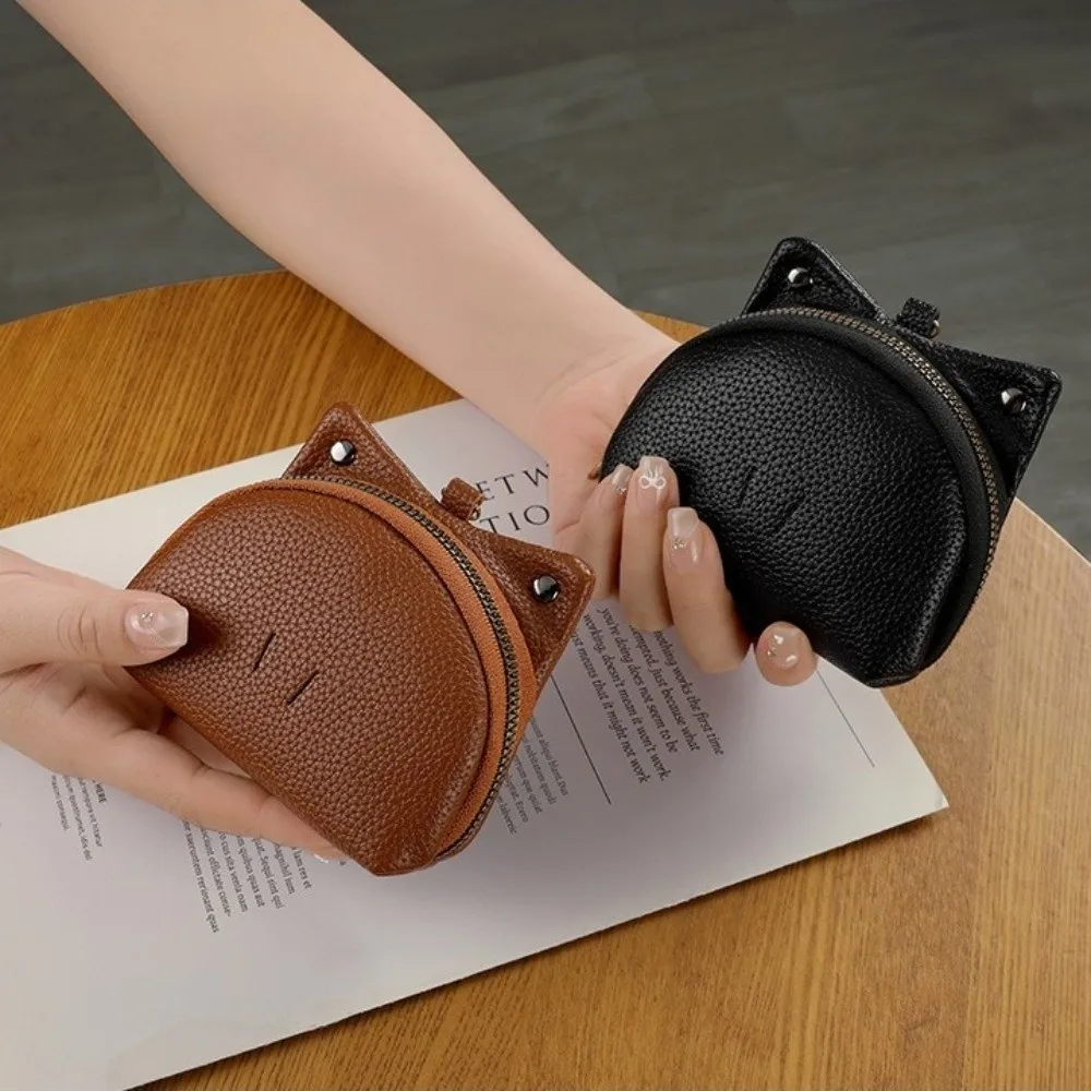 Korean Style Frog Design Coin Purse PU Leather Lightweight Mini Storage Pouch Compact Keychain Animal Shaped Coin Purse