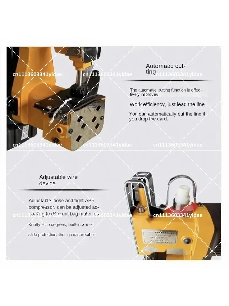 Portable 36V Rechargeable Sewing Machine with Lithium Battery for Woven Rice Bag Snake Skin Sealing Tool Small Size