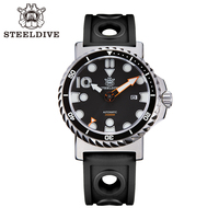 STEELDIVE SD1982H Date Unique Design 46.5MM Big Sports Dive Watch NH35 Movement Sapphire Glass Mens Mechanical Dive Watch Reloj