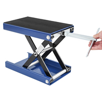 Motorcycle Jack Lift Stand 500kg Dirt Bike Lift Stand Adjustable Height Hoist Table for Motorbike Repair with Adjustment Handle