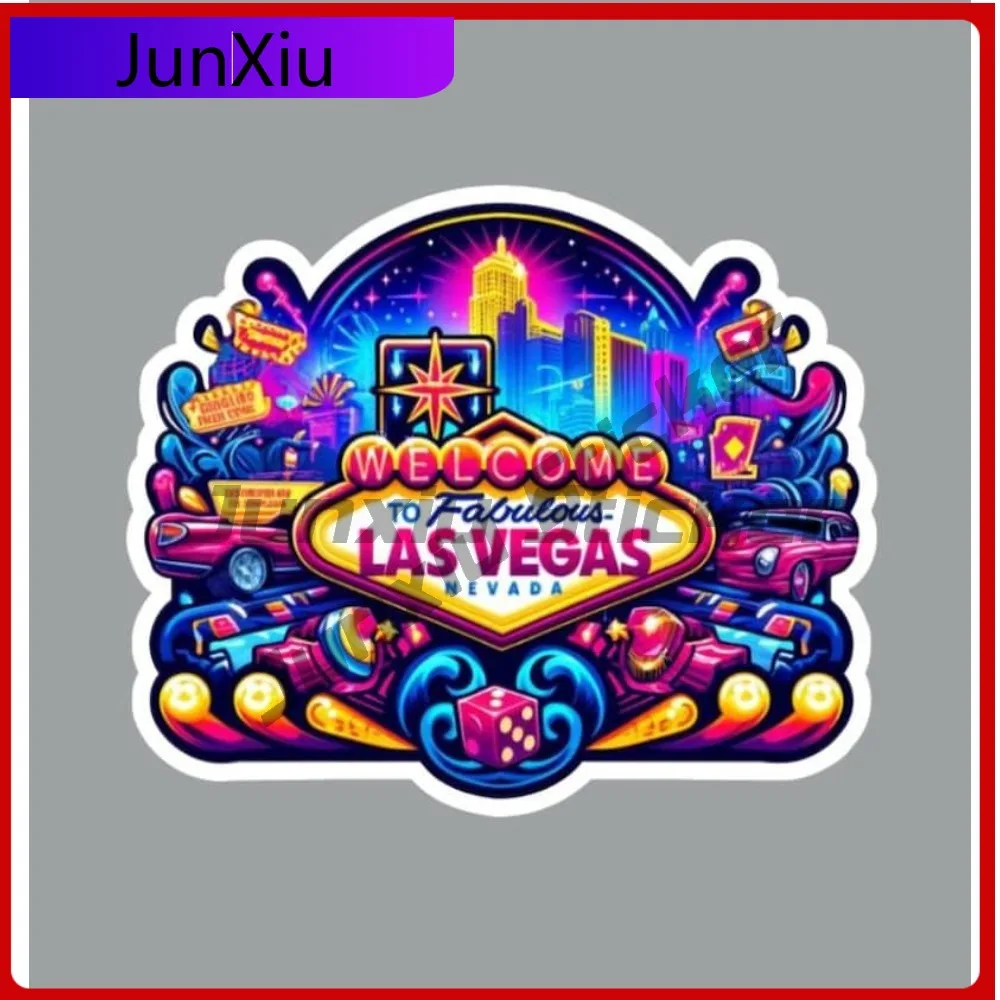 

Las Vegas Sin City Original Art Sticker Custom Waterproof Decals Car Decoration Accessories For Suv Tents Outdoor Camping Fridge