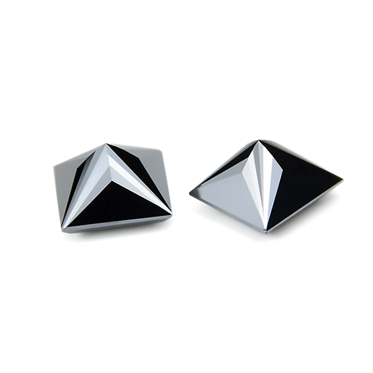 High quality 100% Genuine Black Princess Cut Loose Gemstones Moissanite Diamond 0.1ct To 10ct Precious Stone With Certificate NW