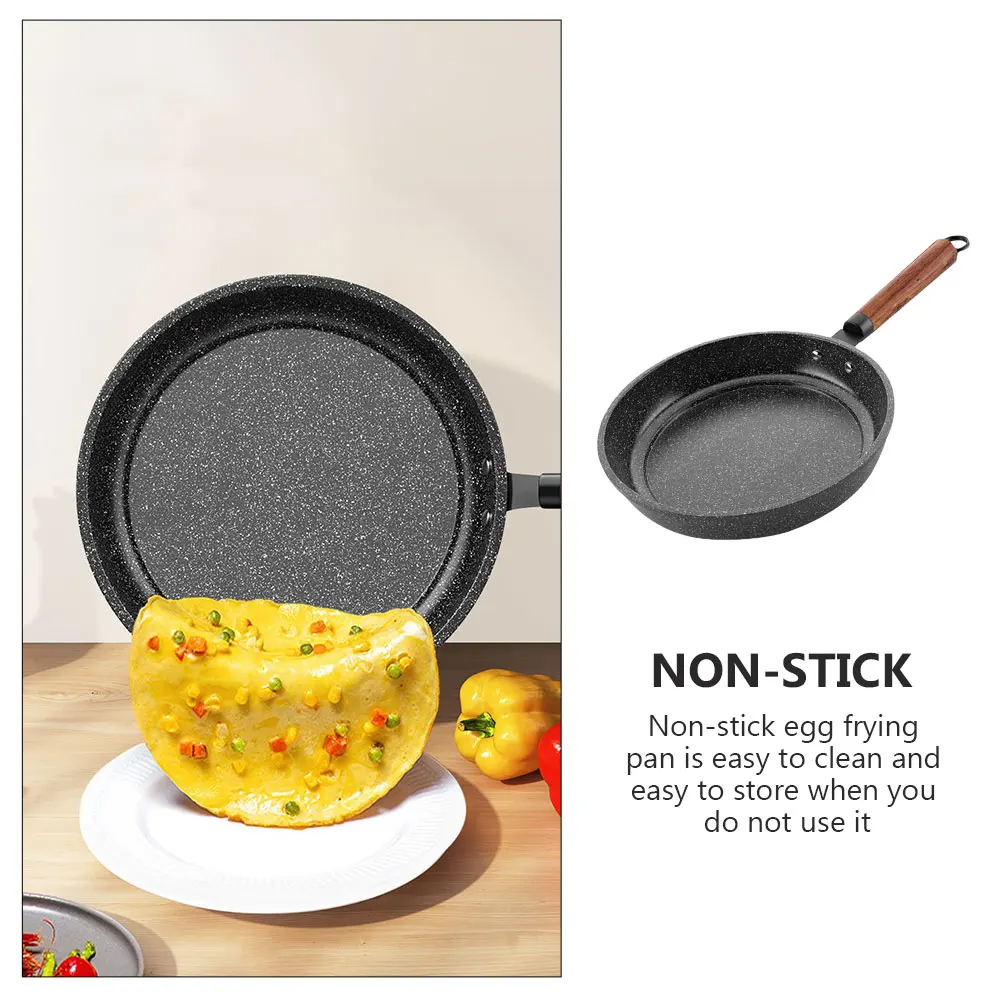 

Nonstick Maifan Stone Egg Frying Pan Iron Wood Handle Non Stick Coating Mini Omelette Maker Kitchen Pan
