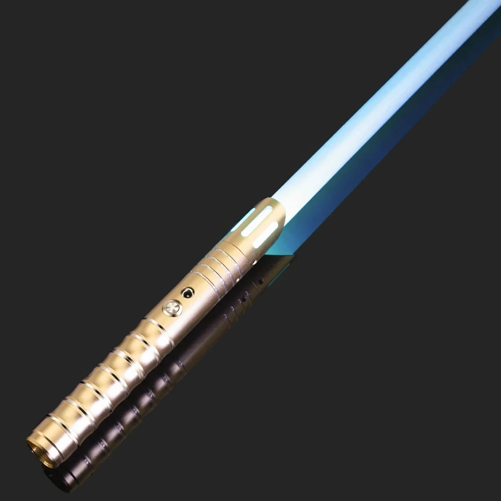 RGB Metalen Lightsaber Dueling Smooth Swing Laser Sword Sabre De Luz 16 Kleur Veranderende 16 Geluiden FOC Rave Knipperend Speelgoed