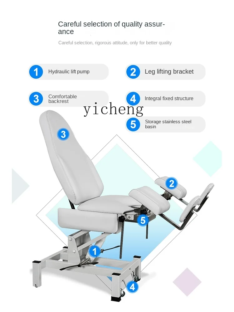 ZF Medical Bed Nursing Multi-Function Diagnosis Hydraulic Elevated Bed