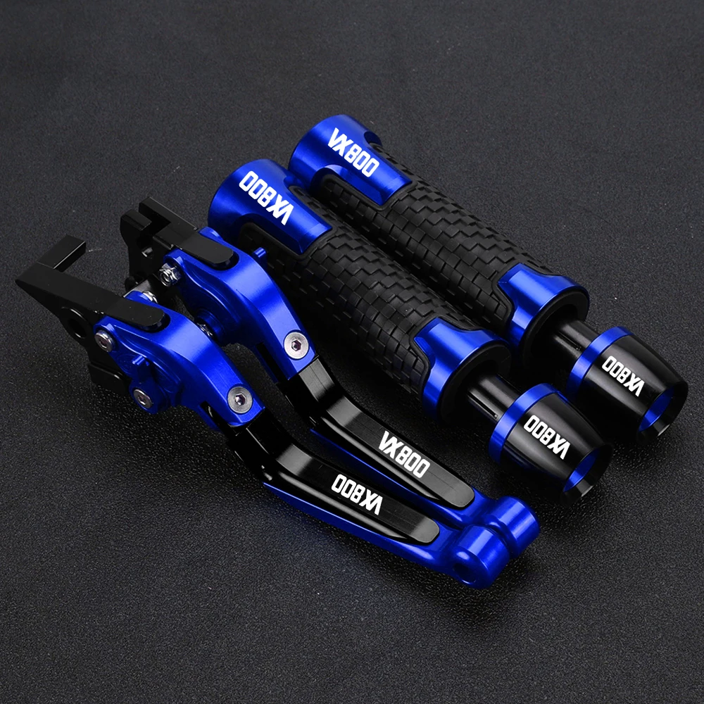 

Motorcycle Accessories Brake Clutch Levers Handle Bar End Grips Caps CNC For SUZUKI VX800 LMT VS51B 1990-1996 1991 19992 1993