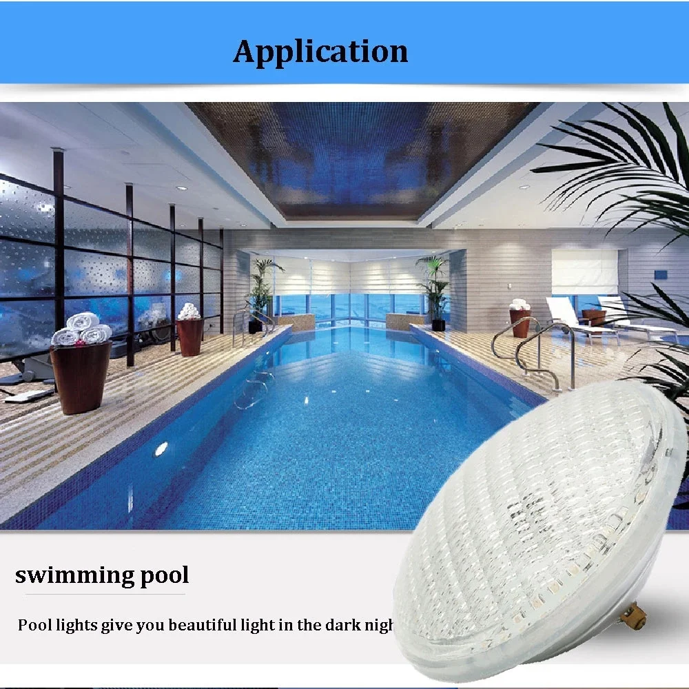 RGB LED Underwater Lights 18W 24W 36W 45W 54W Fountain Pond Light AC/DC12V Outdoor SpotLight PAR56 RGB LED Swimming Pool Light