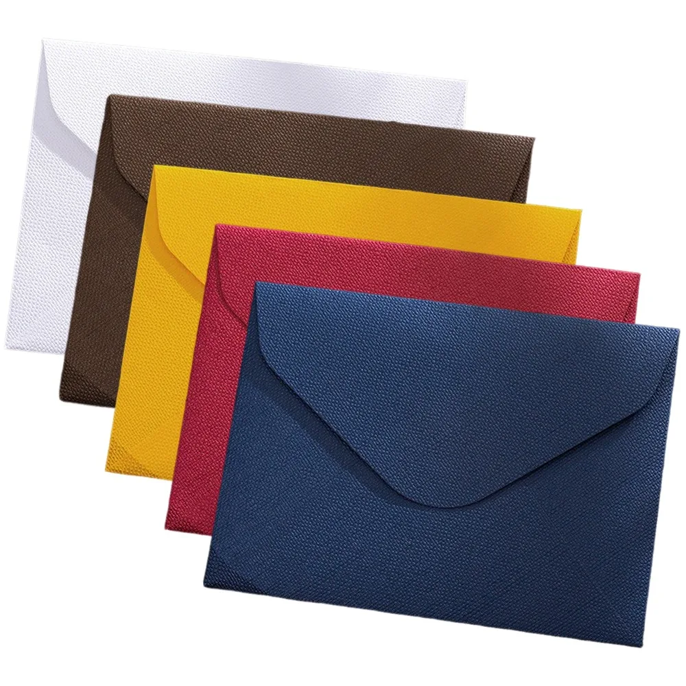 5Pcs Sackcloth Vein Envelopes Set Vintage Multipurpose Letter Paper High Grade Easy to Use Paper Bag Business Invitation