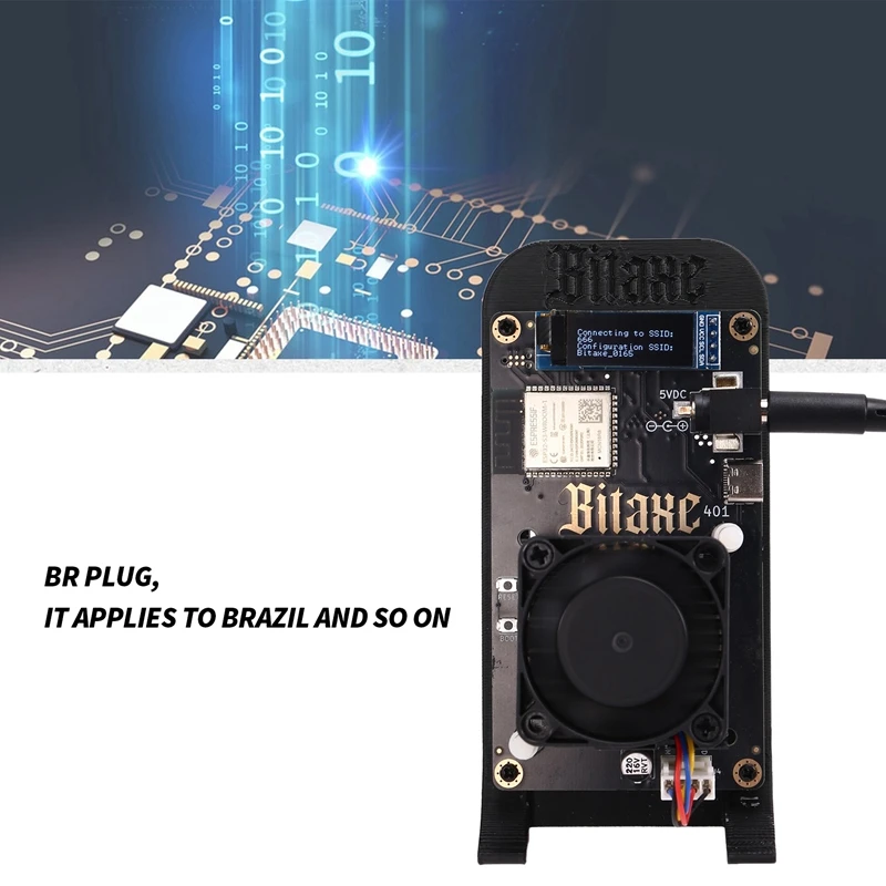 

Bitaxesupra 401 Solo Miner 13W 700-800Gh/S BM1368 ASIC Chip From S21 with Stand UK Plug-ABVP