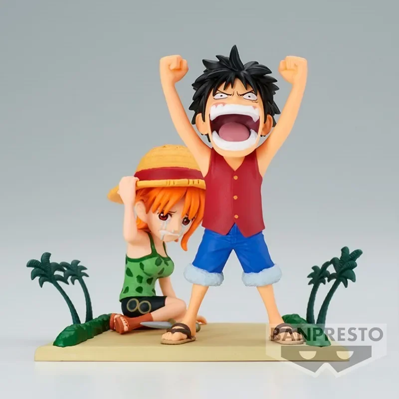 Bandai One Piece Wcf Monkey D Luffy Nami Action Figure Anime Banpresto Story Vol.9 Pvc Doll Collection Figurine Model Gk Gift